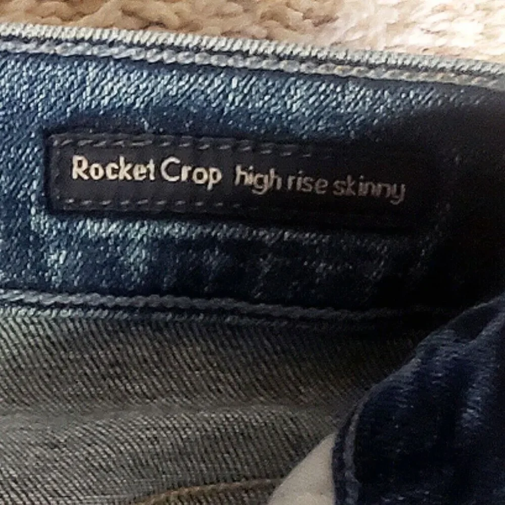 C Of H Jeans 24 Blue Denim Citizens of Humanity Rocket Crop High Rise Skinny